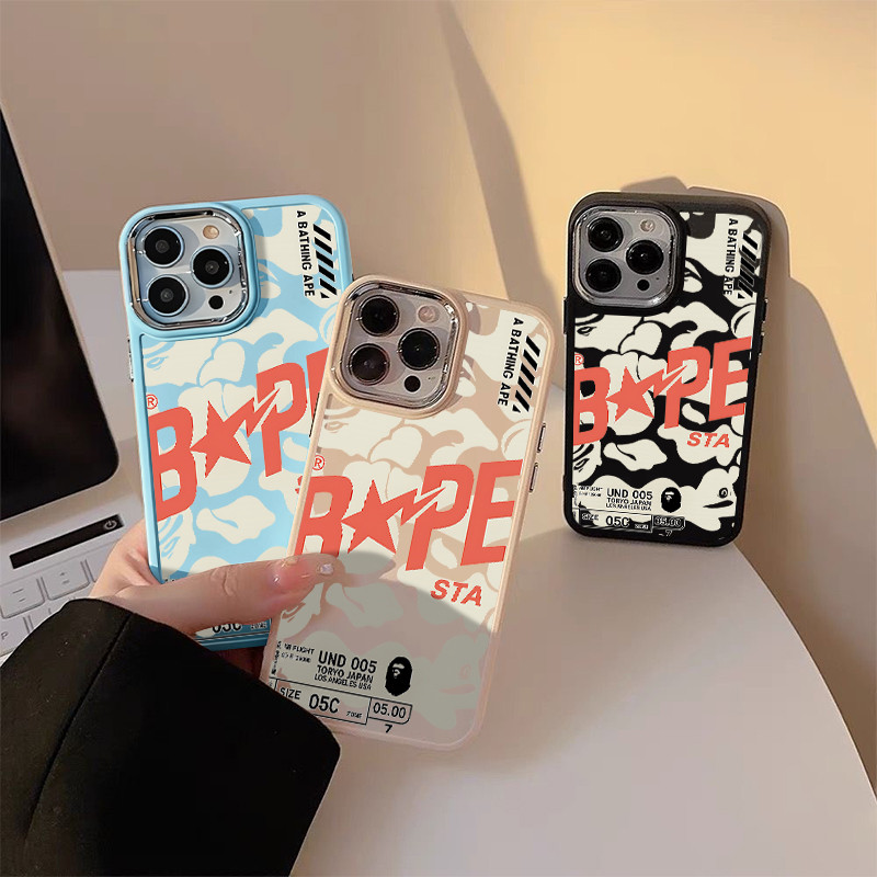 BAPE STA TPU anti-impacto Capinha Capa Para IPHONE 13 11 15 14 12 16 17 PRO MAX AIR X XR XS MAX