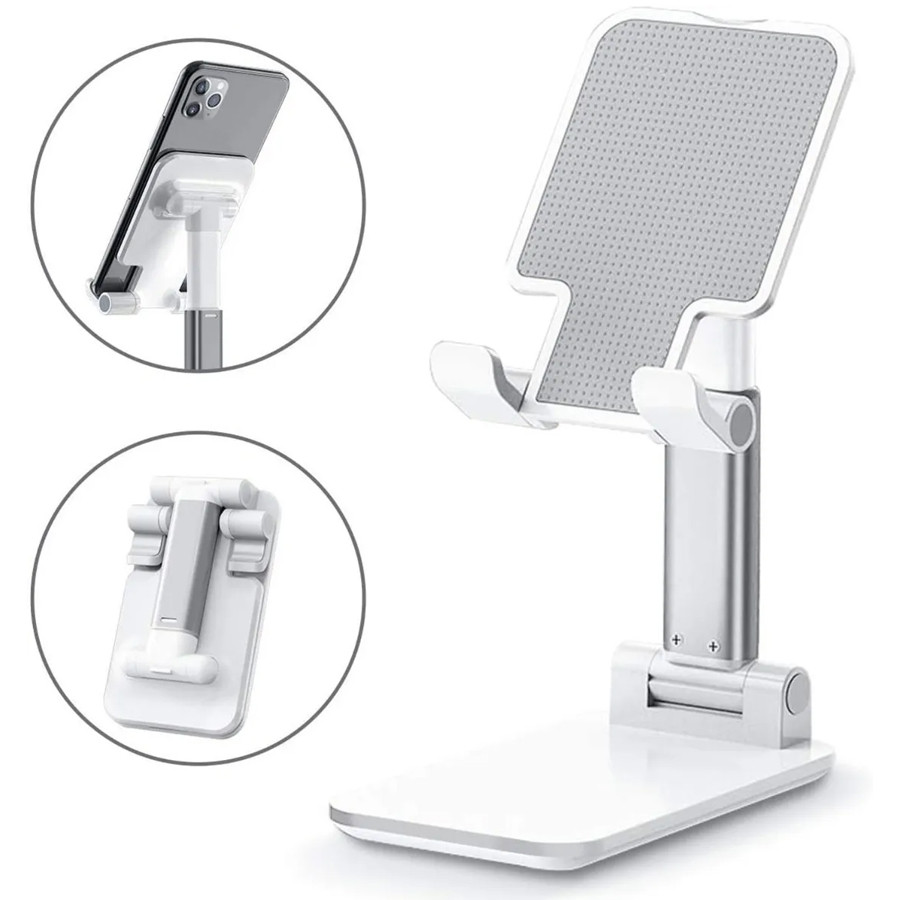 Suporte Retrátil Ajustável Para Celular Tablet Ipad Cor:Preto
