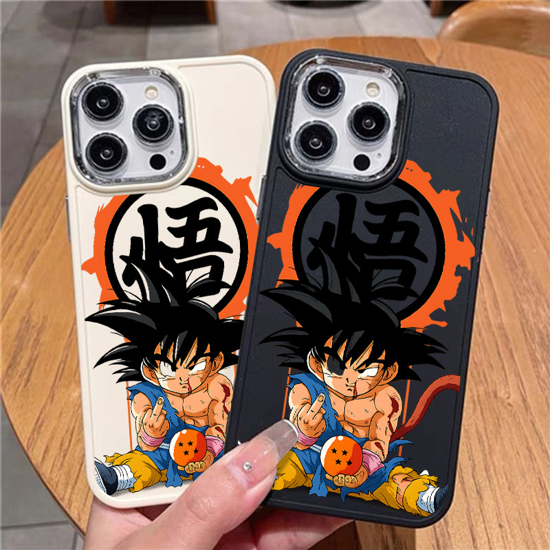 Dragon Ball TPU anti-impacto Capinha Capa Para IPHONE 13 11 15 14 12 16 17 PRO MAX AIR X XR XS MAX plating metálico em Oferta na Shopee