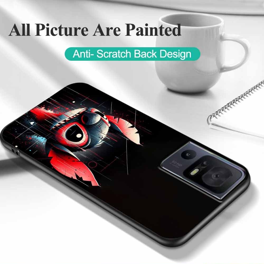 Capinha De TCL 408 406 405 406s / TCL 40r 40 SE Fofa Rosa Azul Desenho Estrela Kawaii Capa @11027