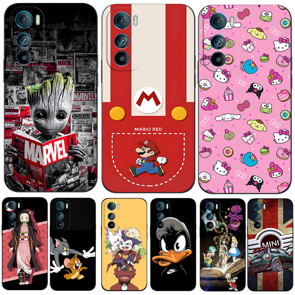 Capa Para Motorola Edge 30 5G De Silicone Macio Traseira Moto Telefone Edge30 Protetor Preto Tpu Engraçado Marvel Groot