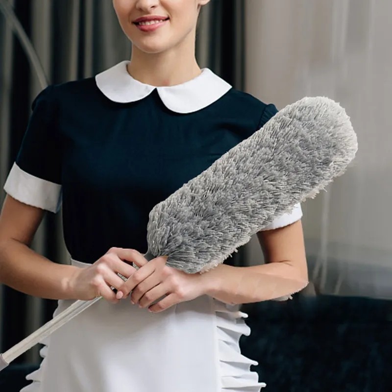 Escova de Limpeza Telescópica Extensível – Espanador Retrátil Multiuso