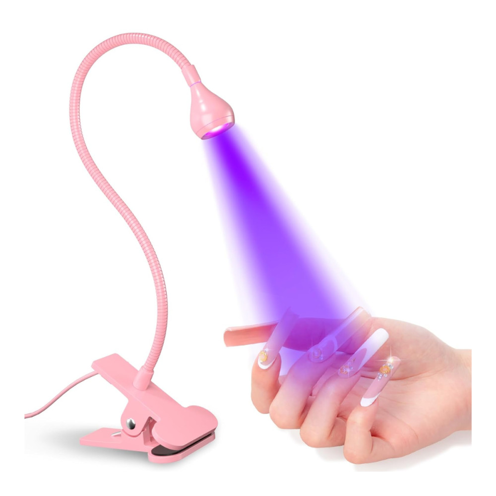 Mini Luminária Clip de Mesa LED UV para Secagem de Esmalte e Primers – Rohs MJD-8