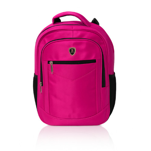 Mochila Escolar Feminina Rosa Pink Notebook Grande Reforçada