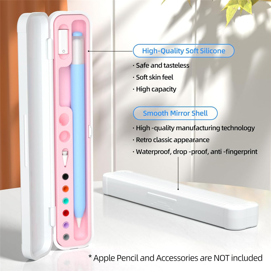 Caixa Porta-Canetas Para Samsung Galaxy Tab S11 S10 S9 S8 S7 S6 Lite Ultra FE Manga De Silicone Cor Doce Acessórios Lápi