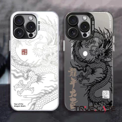 Luxo Dragão Totem Armadura Caso De Telefone Para iPhone15 16 17 14 13 12 11 ProMax XSMAX X XR XS 7 8Plus Capa À Prova D