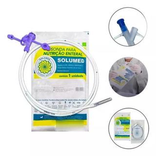 SONDA ALIMENTAÇÃO ENTERAL 2 VIAS COM GUIA Nº 08 - SOLUMED