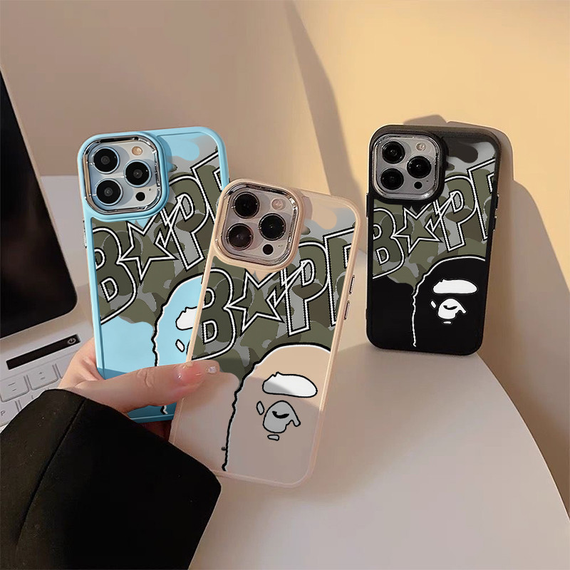 Bape TPU anti-impacto Capinha Capa Para IPHONE 13 11 15 14 12 16 17 PRO MAX AIR X XR XS MAX