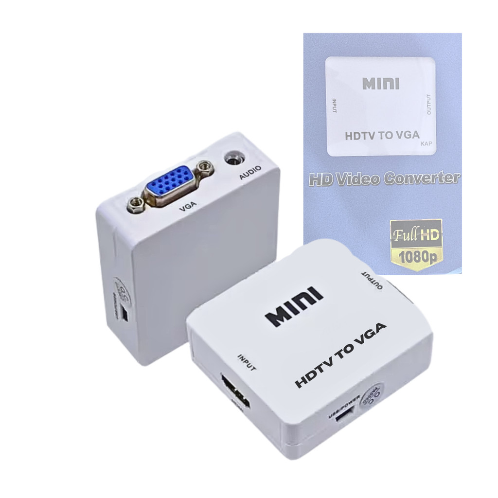 Conversor Adaptador HDTV Para VGA Kapbom p/ TV Box Conversor Digital Monitor e Projetor KAP-V095