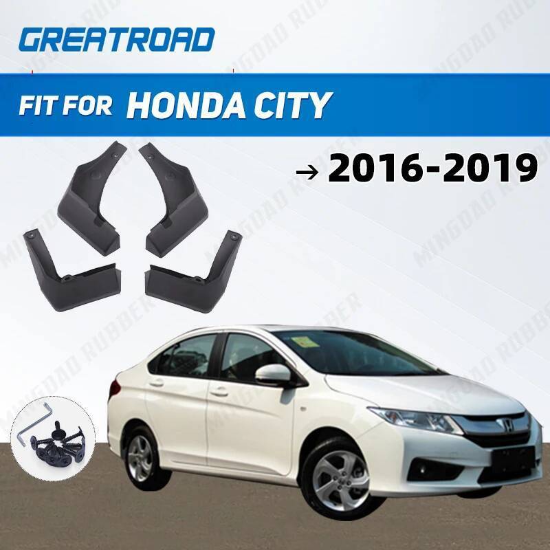 Para Honda City 2016-2019 2017 2018 Fender Paralama Mud Flaps Guarda Respingo Aleta-Lamas Acessórios Do Carro