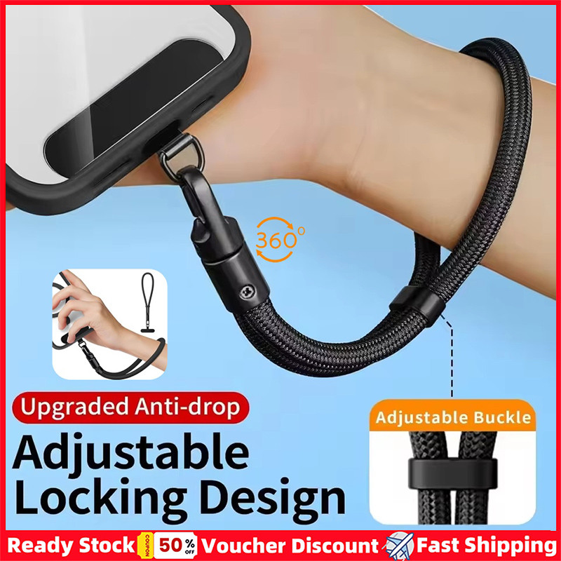 2 Pçs Ajustável Universal Magnético Telefone Pulseira Cordão À Prova De Queda DesignTether Abas Portátil Anti-Roubo Para