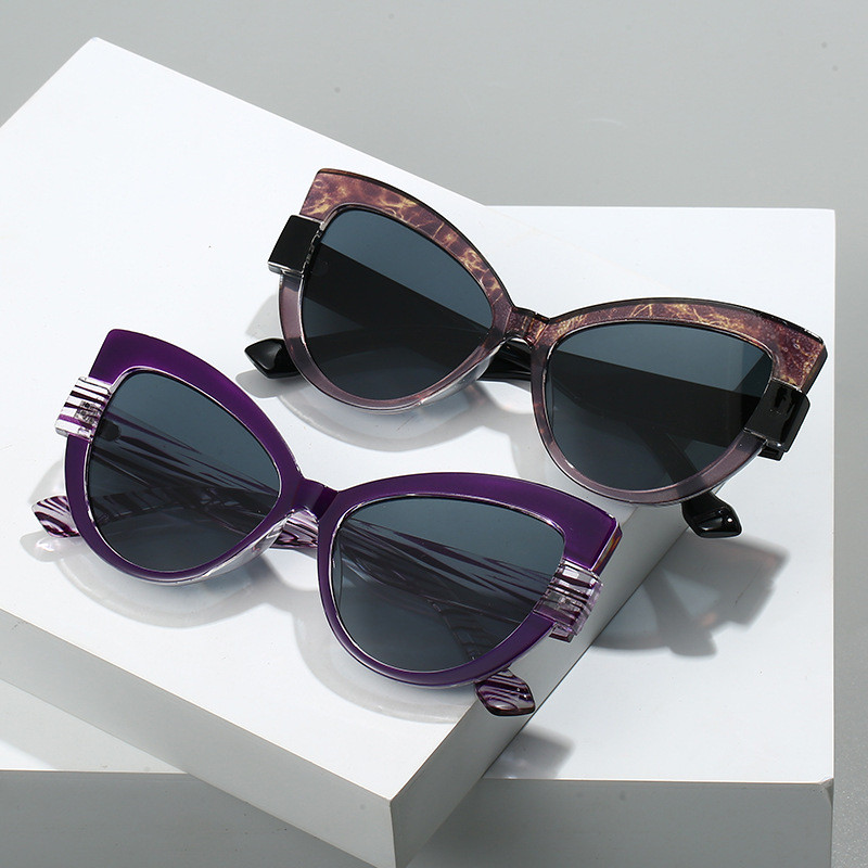 Novos Óculos de Sol Cat Eye Femininos, Estilo Vintage, Marca Designer, Óculos de Sol UV400, Óculos de Sol Oculos&&*-&*-*