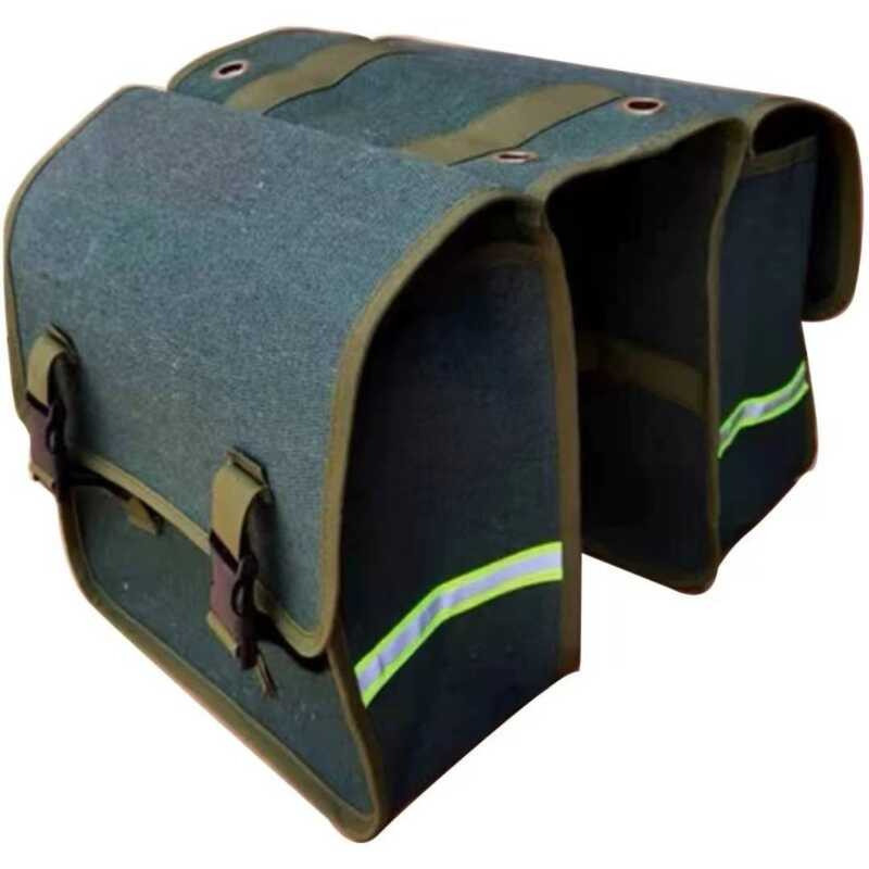 Saco de lona Piggy bicicleta elétrica motocicleta prateleira traseira saco cabide saco de bagagem grande camelo saco cau