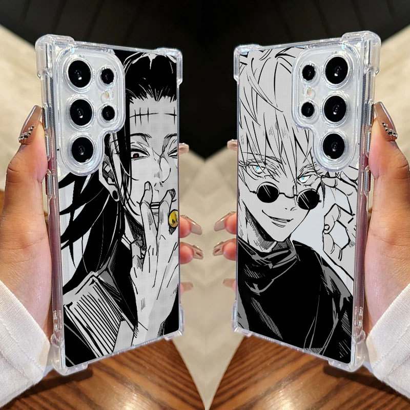Choso Gojo Sukuna Jujutsu Kaisen Capa Para Samsung S25 Ultra S24 FE S23 Plus S20 S25 S22 S21 S25EDGE A56 A36 Transparent