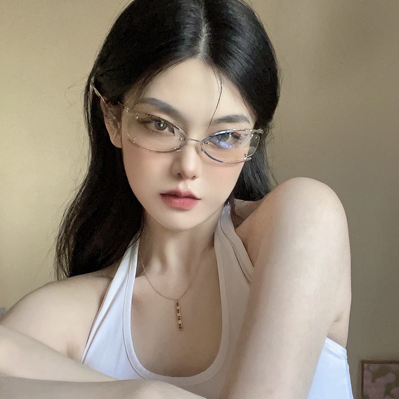 Óculos de Sol Estilo Y2K para Mulheres e Homens, Óculos de Sol Sem Armação, Óculos de Sol Punk dos Anos 2000, Óculos de 