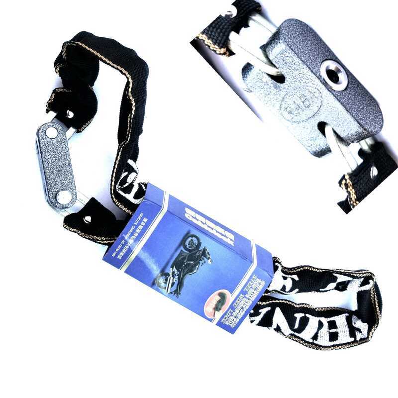 Lâmina de bloqueio de corrente de bicicleta pano de bloqueio de corrente à prova dwaterproof água bloqueio de corrente d