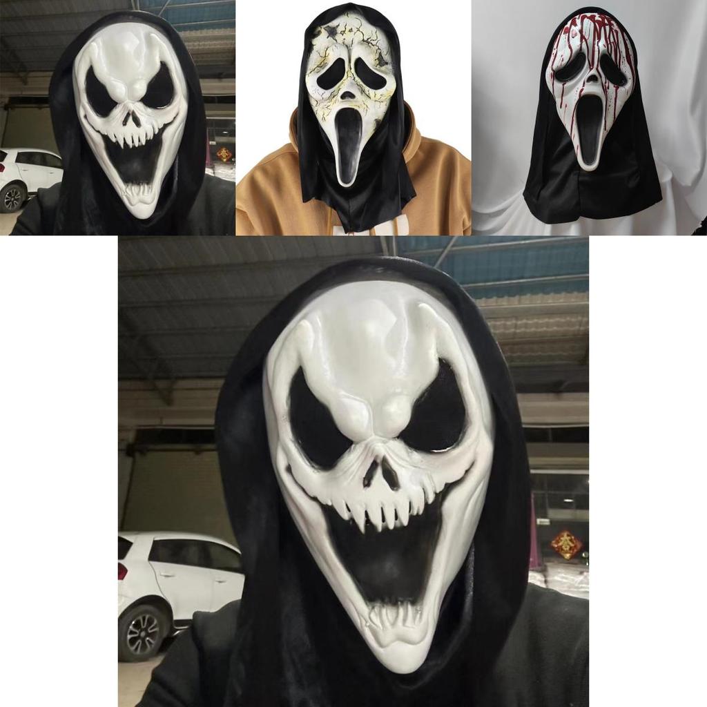Festas Acessórias Da Fantasia Do Terror Máscara Fantasma Grito Látex Para O Halloween