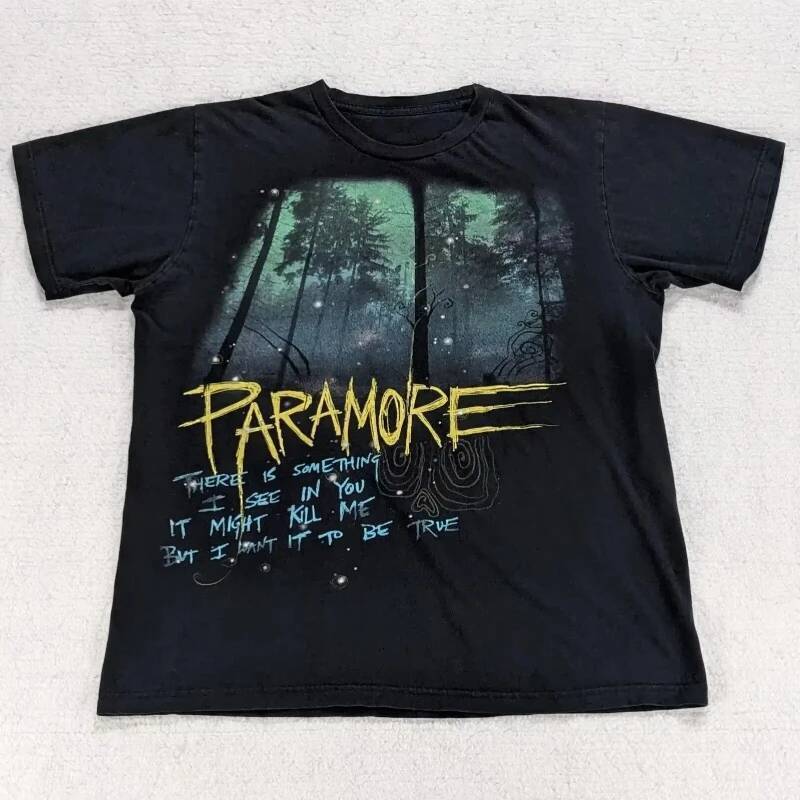 Rare Paramore Decode Song Lyrics T Shirt Men'S Women Large Twilight Hot Topic Oversize Tees Cotton Summer Clothing Short