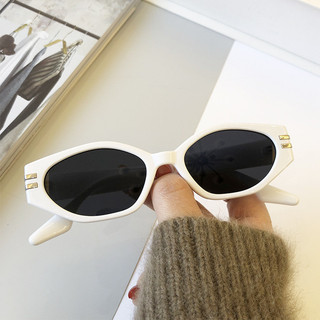 Óculos de sol vintage estilo «olho de gato» para mulher, óculos de sol retro, óculos de sol com proteção UV, ideais para