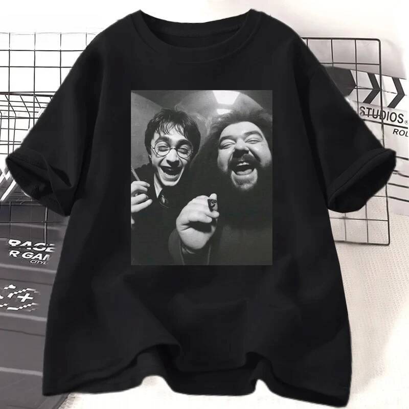 Funny Meme Smoking Wizard T Shirt Women Fashion Tee Shirt Short Sleeve Fashion Casual Loose Tops Women Clothing Basic To