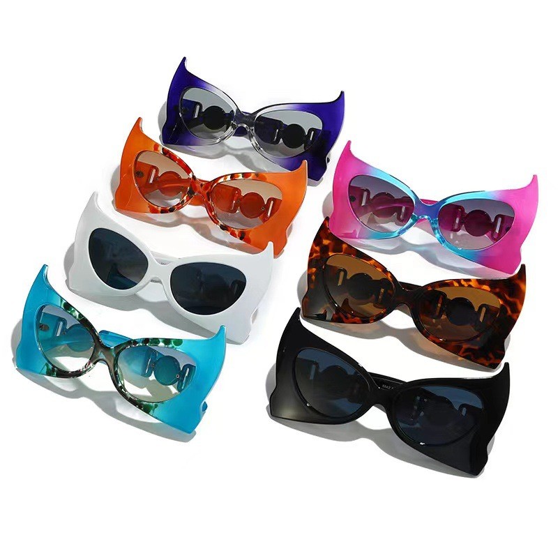 Óculos de Sol Estilo Punk com Personalidade, Óculos de Sol Borboleta Exagerados, Óculos de Sol da Moda, Óculos da Série 
