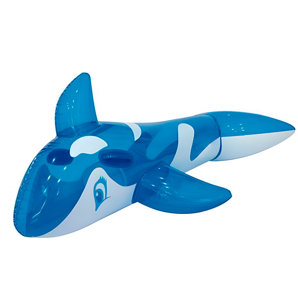 JS Boia Inflável Formato Baleia Azul Infantil Piscina