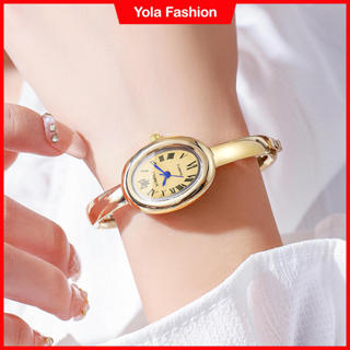 Moda Oval Roma Dial Feminino Relógio De Quartzo Elegante Pulseira Pulso Meninas Presente (Sem Caixa) em Oferta na Shopee