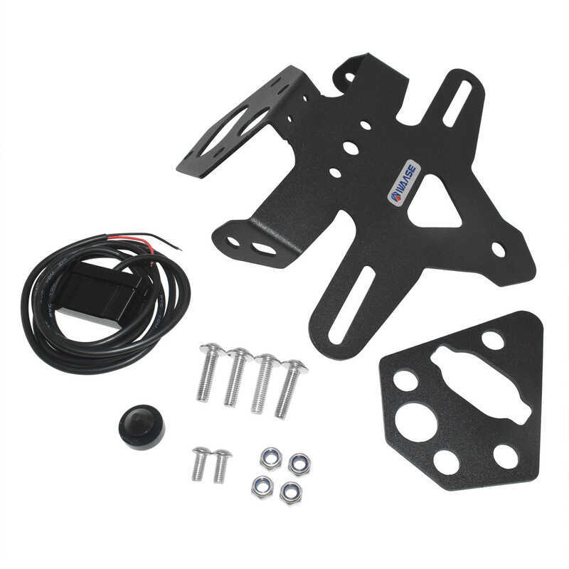 Adequado para Triumph Street Triple 765 2017-2024 Modificado Suporte de placa de licença de cauda curta Suporte de placa
