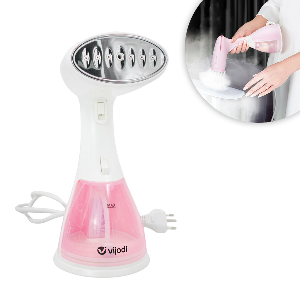 JS Ferro De Passar Roupas A Vapor Passadeira Vertical 300ml 1350W Voltagem:Rosa 110v