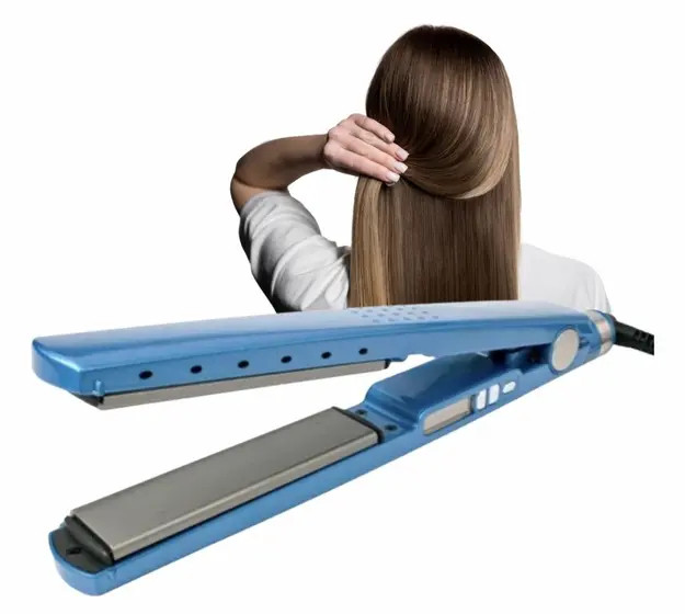 Chapinha prancha de cabelo nano titanium 450F Azul bivolt 127v