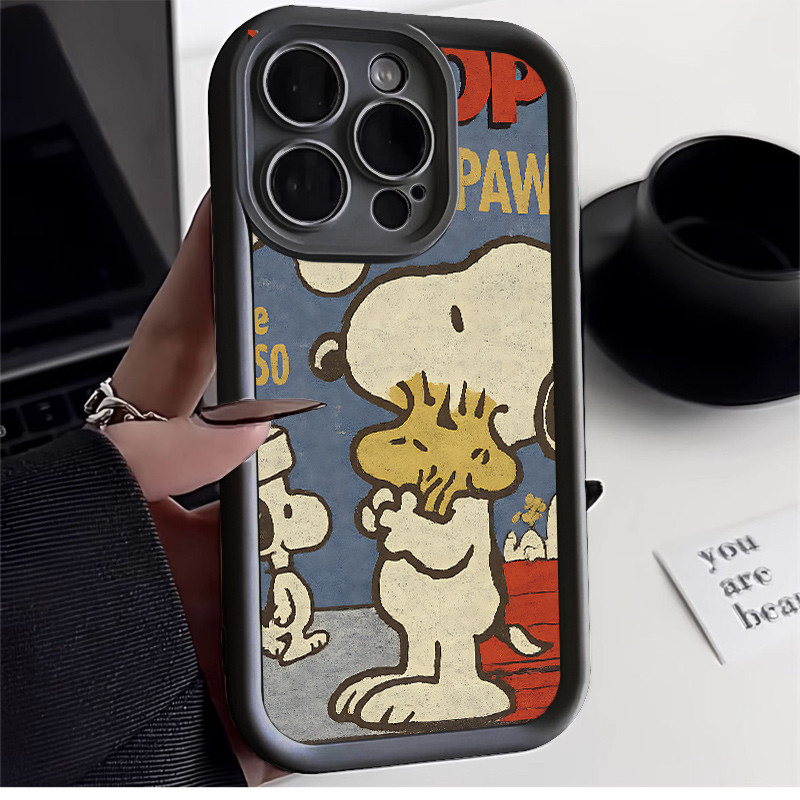 snoopy paw TPU anti-impacto Capinha Capa Para Samsung A14 A15 A54 A55 A05S A16 A07 A17 S22 S23 S24 S25 FE Ultra em Oferta na Shopee