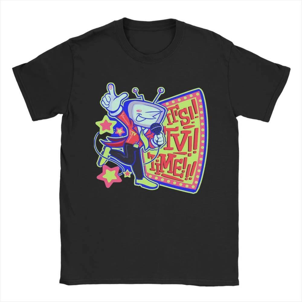 Summer Men T Shirt Deltarune 3 Tenna It Is TV Time Women T Shirts Hip Hop Beach Tees Streetwear Loose Cotton Tops Gift I