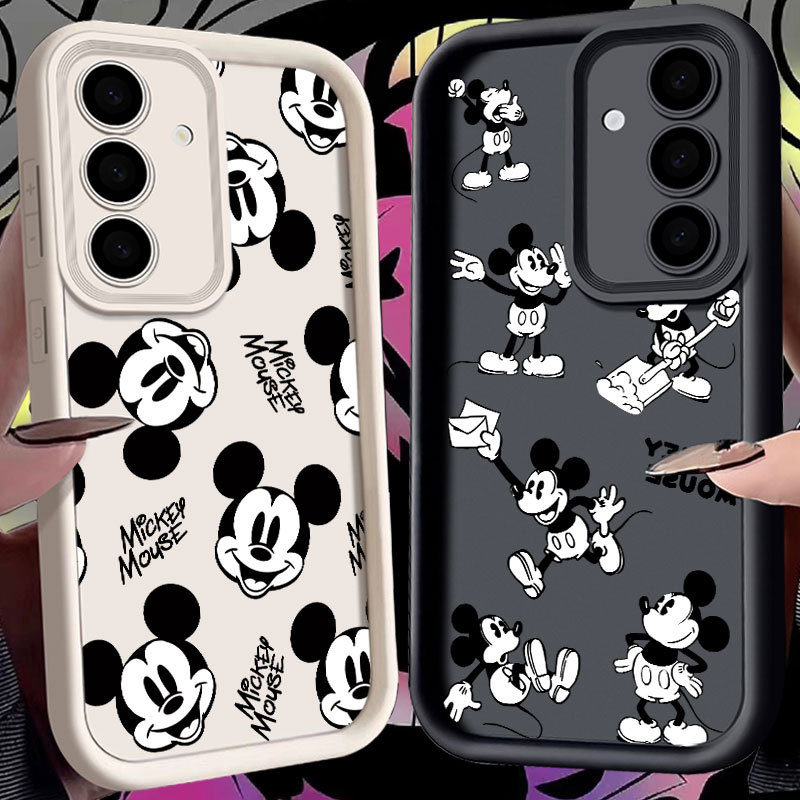 Capa De Telefone Do Mickey Mouse Dos Desenhos Animados Para Samsung S26 S25FE S24 Ultra S23 S22 S21 S26 Plus S20 FE S25 