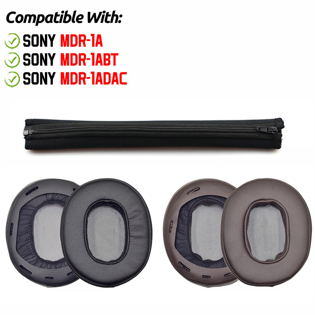 Para Sony MDR-1ABT 1A 1ADAC 1A 1ABT 1ADAC Fone De Ouvido Bandana Capa EarPads Almofada Esponja Earmuffs Substituição