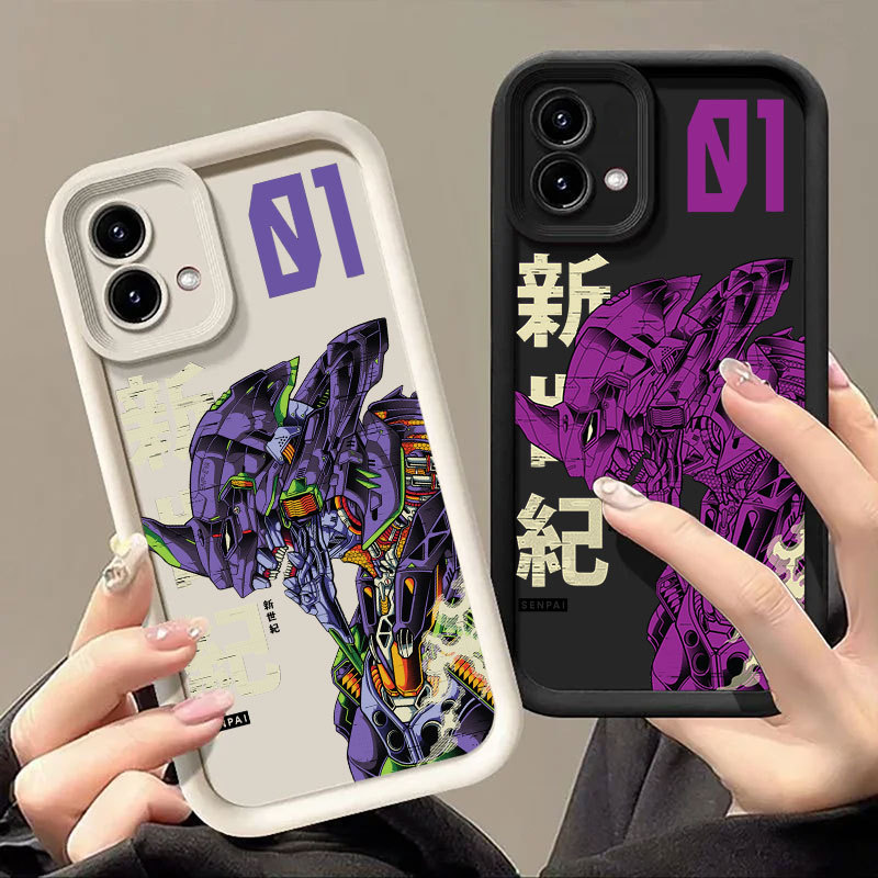 Anime Japonês Neon Genesis Evangelion EVA 01 Capa De Telefone Para Motorola MOTO G86 G85 G84 G35 5G G54 G75 G60 G9 Play