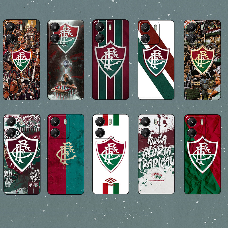 Para Xiaomi Redmi Nota 12 13 PRO Plus 12 sped 12 Turbo Fluminense Macio Preto TPU Caso De Telefone