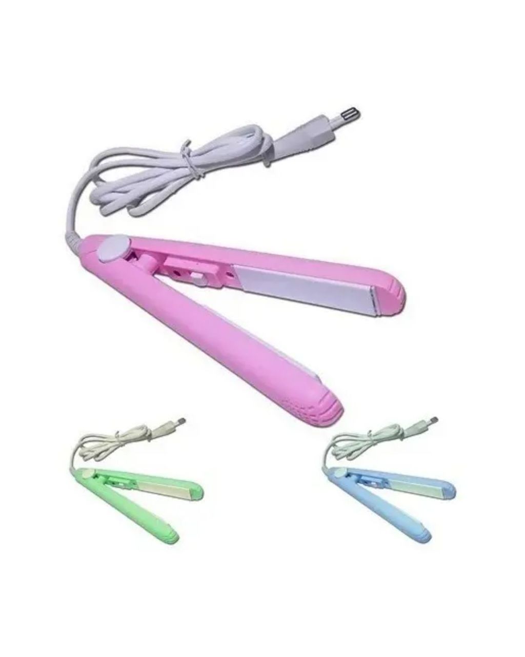 Mini Chapinha Prancha De Cabelo Portatil Bolsa Viagem Bivolt