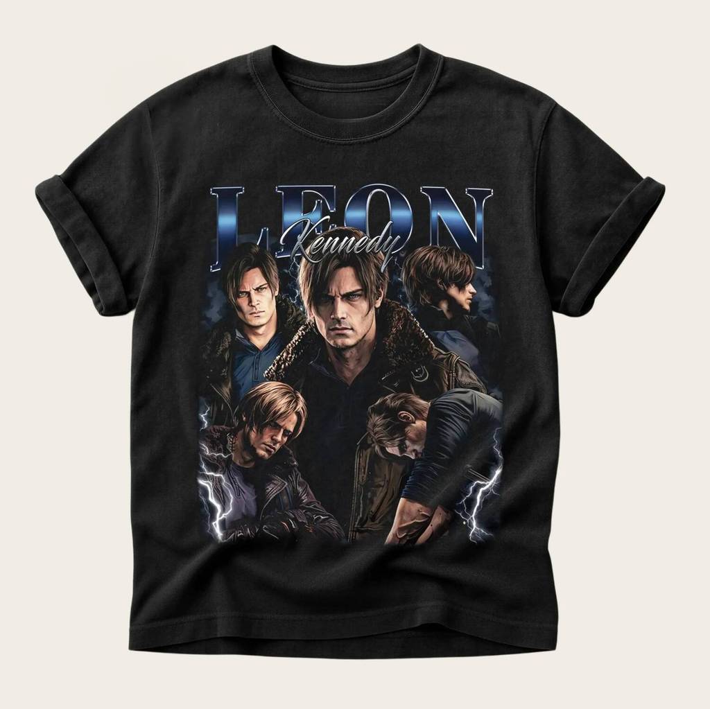 RE9 Resident Evil 9 Requiem Leon S.Kennedy Graphic 100%Cotton Unisex Shirt 2026 New New Men Fashion Y2k Short Sleeve