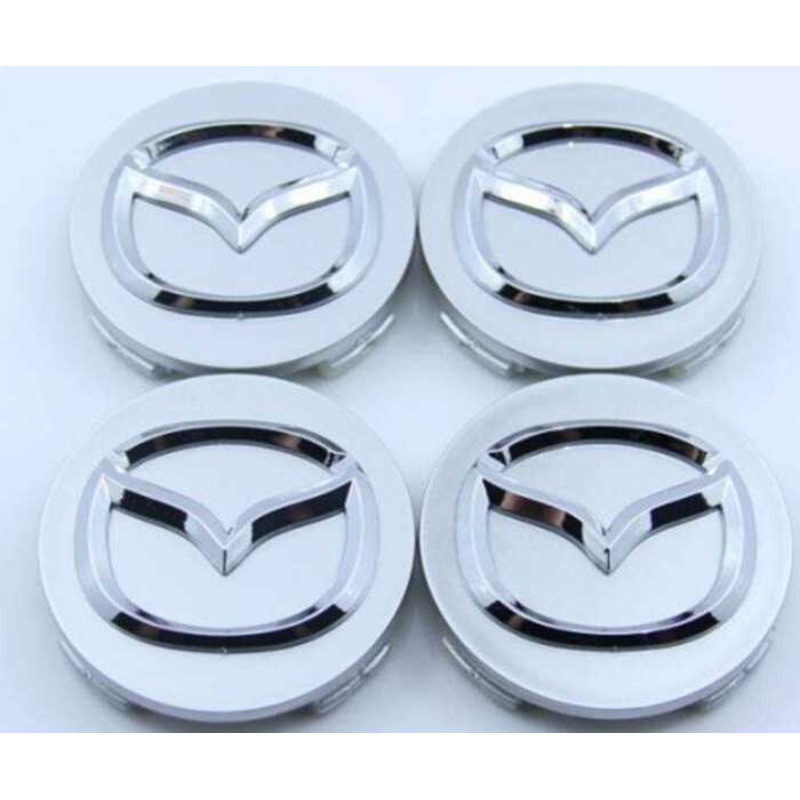 PuraAutoRepair 4pcs 56mm 3D Logotipo Do Automóvel Tampas Centrais Da Roda Carro Cubo Aro Para Mazda 2 3 4 5 6 CX-3-4-5-8