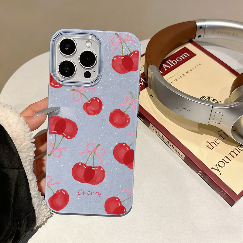 Capa De Doces Para Samsung A17 A07 A26 A06 A16 A54 A05 A15 A14 A13 A12 A32 A34 A52 A55 A54 Arco Cereja UYI