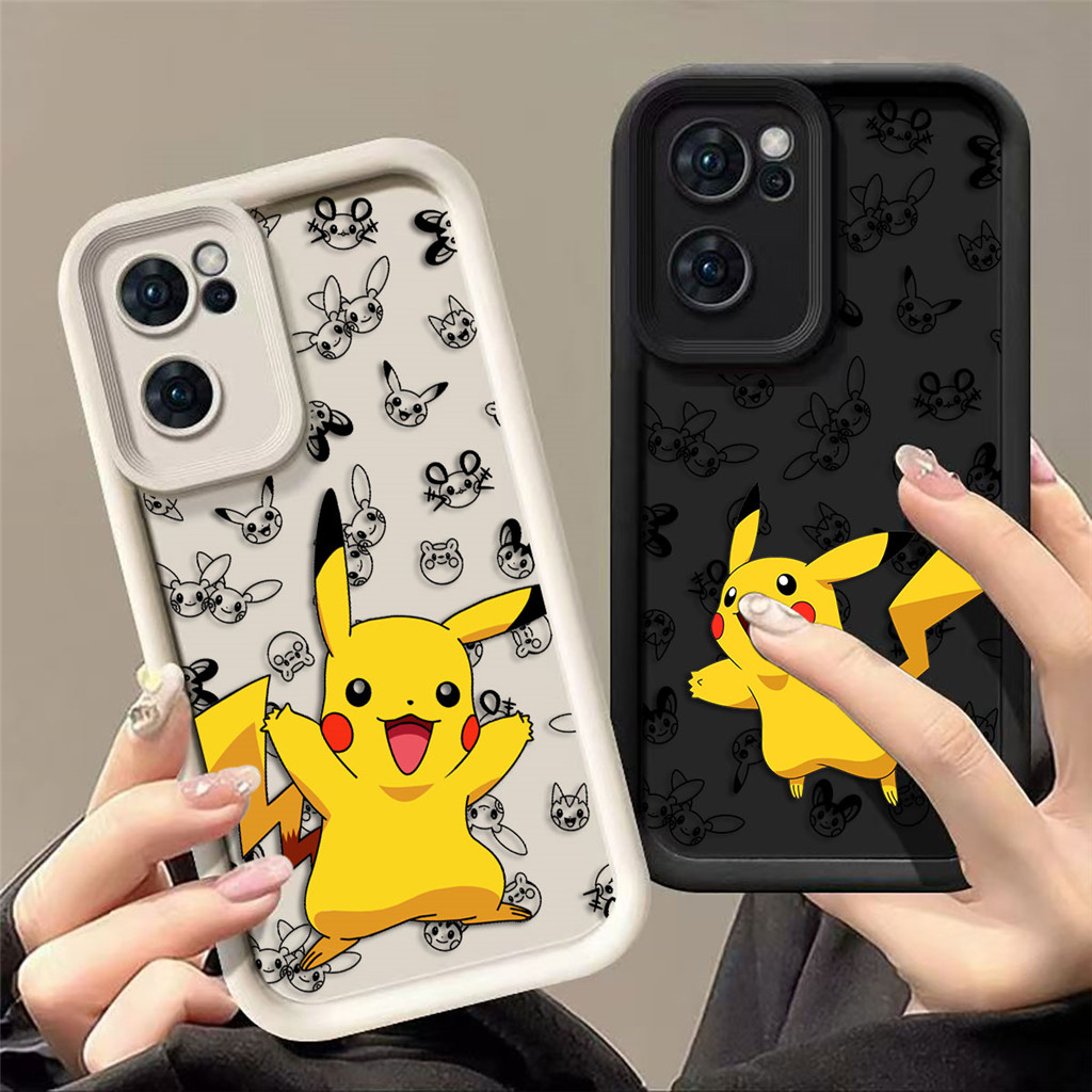 Capa De Telefone Monstro Pokémon Pikachu Para VIVO Y400 Y02S Y03 Y17S Y19S Y20 Y21 Y22S Y27 Y28 Y35 Y36 Y38 Y39 Y50 Y51