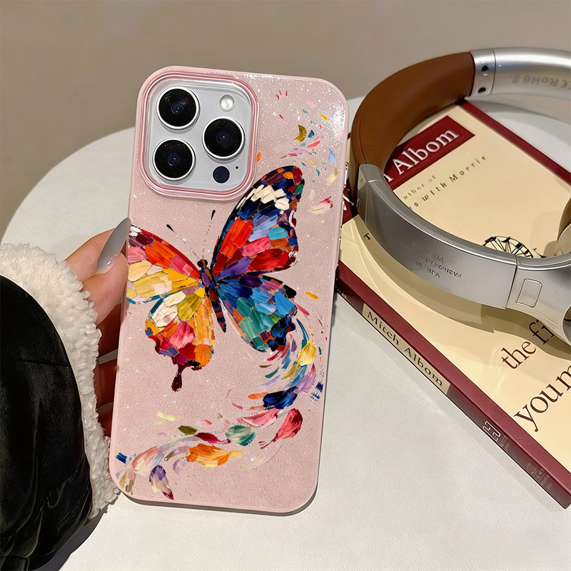 Capa De Doces Para Samsung A17 A07 A26 A06 A16 A54 A05 A15 A14 A13 A12 A32 A34 A52 A55 A54 Óleo Borboleta BBC