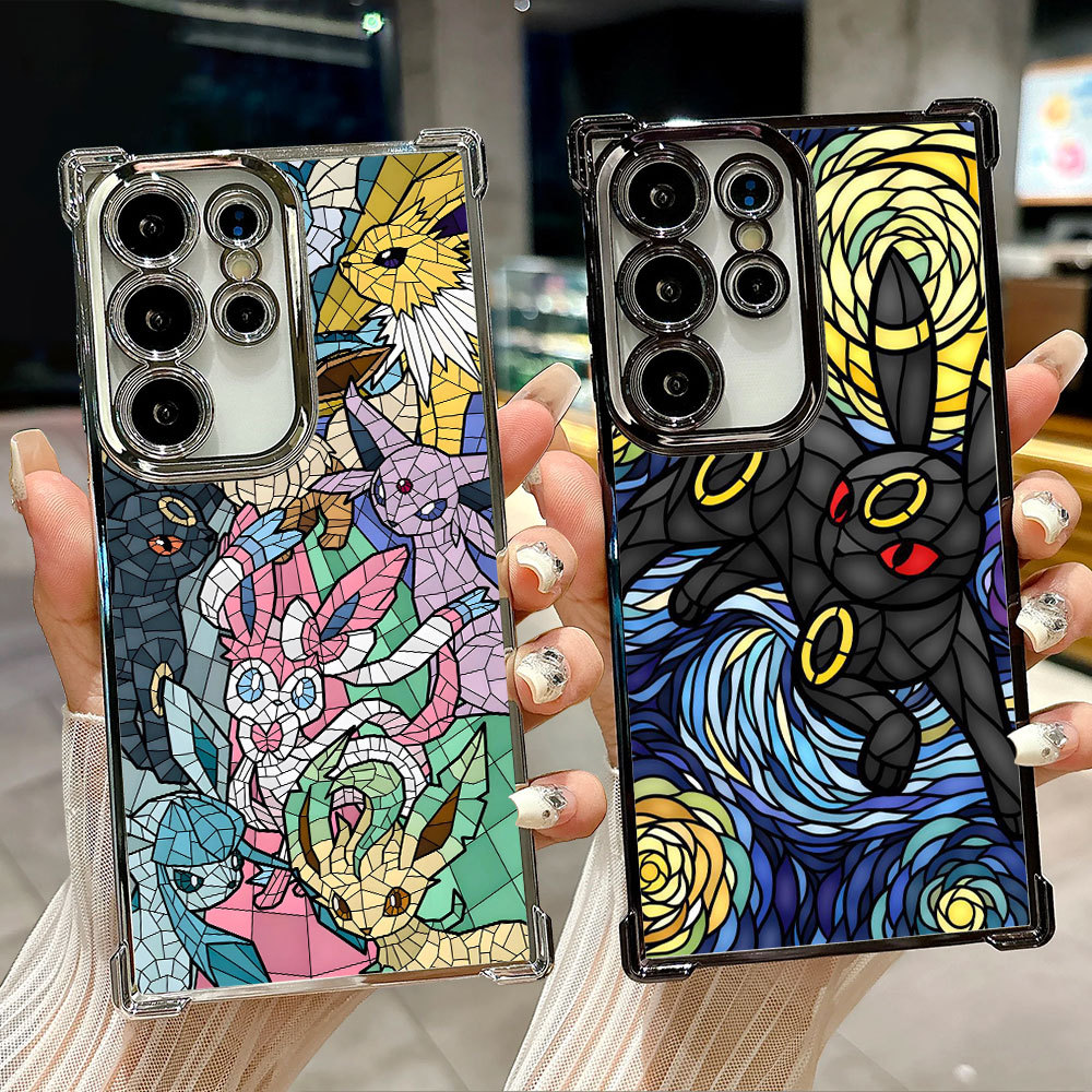 Capa Transparente De Anime Pokémon Dos Desenhos Animados Para Samsung S26 Ultra A57 S24 S23 S22 S21 S25 Plus S20 S25FE S