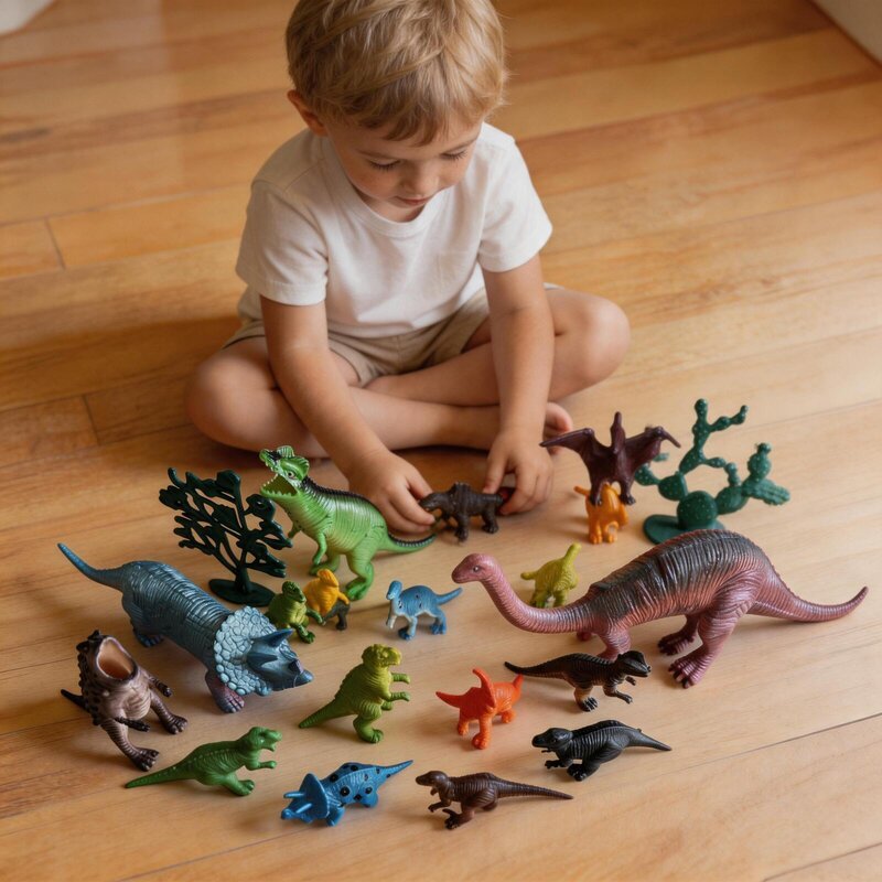 Kit Dinossauros Miniatura 14 Peças Brinquedo Infantil Jurassic Animais De Borracha