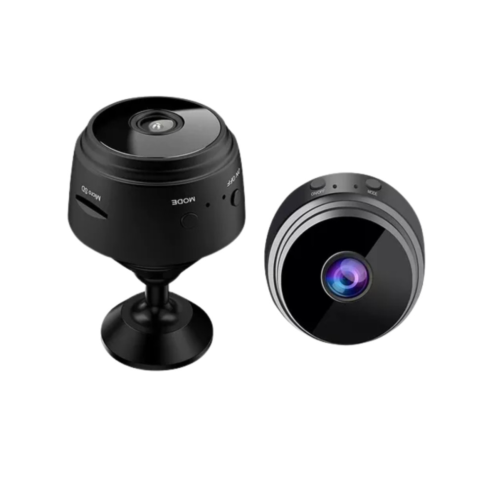 Câmera Espiã Mini HD Wi-Fi com Sensor de Presença, Visão Noturna e Suporte de Encaixe / A9