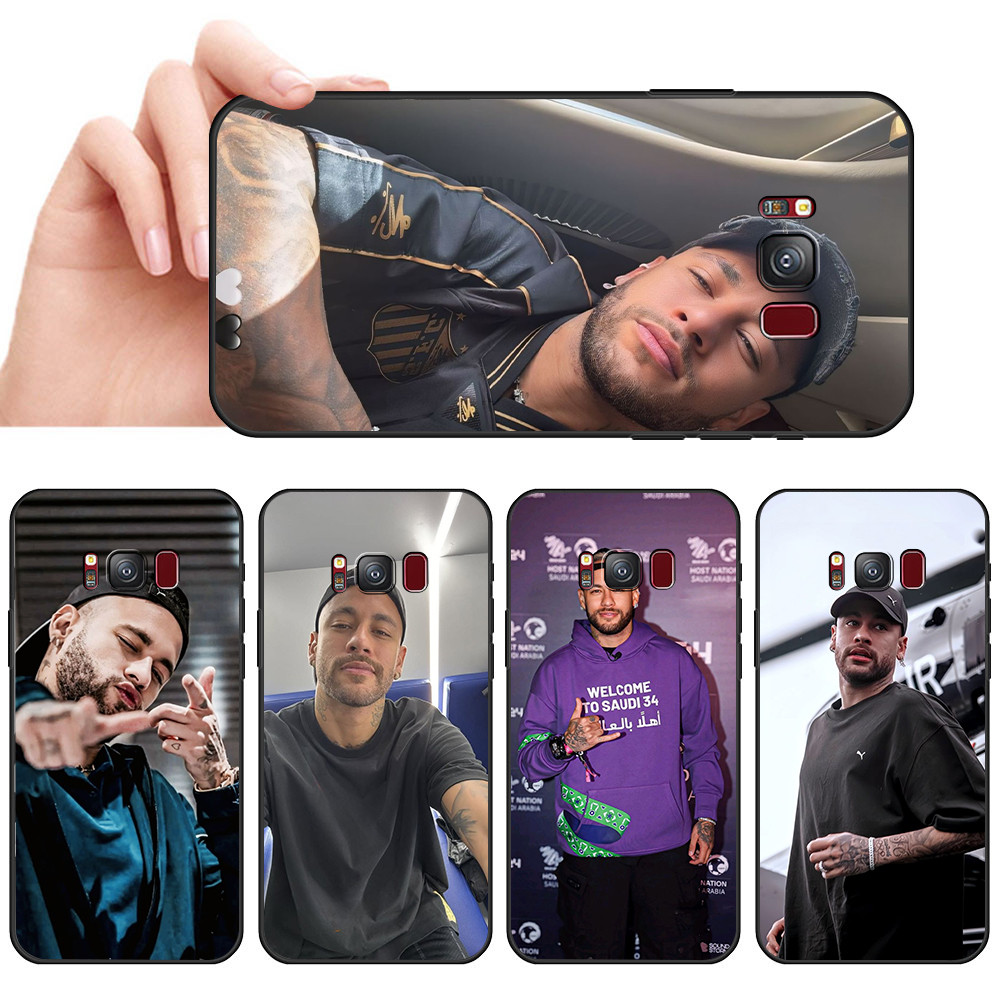 Capa De Telefone Preta Macia Para Samsung S6 S7 Edge S8 S9 S10 Plus Neymar's Life Protetora Anti-Queda