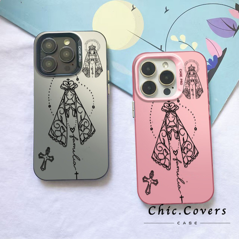 Capinha celular anime nossa senhora para iPhone 12 13 11 16 14 15 pro max X XR XSMAX Capa anti impacto celular