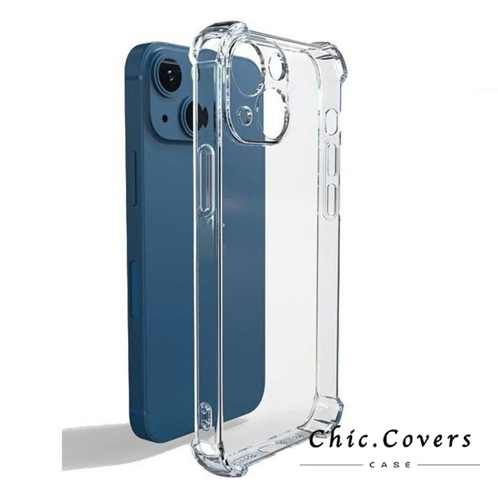 High-End Clear Shock-Resistant Bumper Case para Iphone Models 17, 16, 15, 14, 13, 12, 11 Pro Max, X, Xs Max, Xr, 8 7Plus