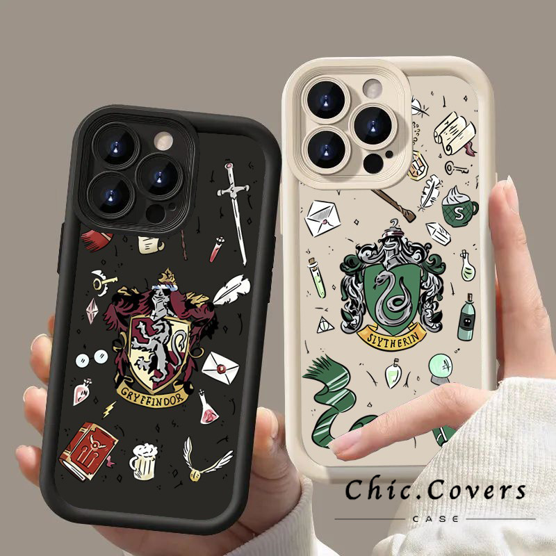 Casal Harry Potters Varinha Caso Para iPhone 16 1112131415 Pro Max XR X XS78 Plus Escada De Olho Capa De Silicon celular