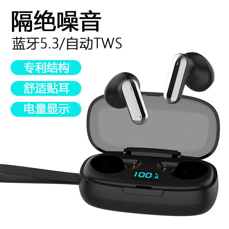 Fone de ouvido sem fio Bluetooth 2024 Fones de ouvido intra-auriculares esportivos Jogo Chamada Fone de ouvido Vida à pr